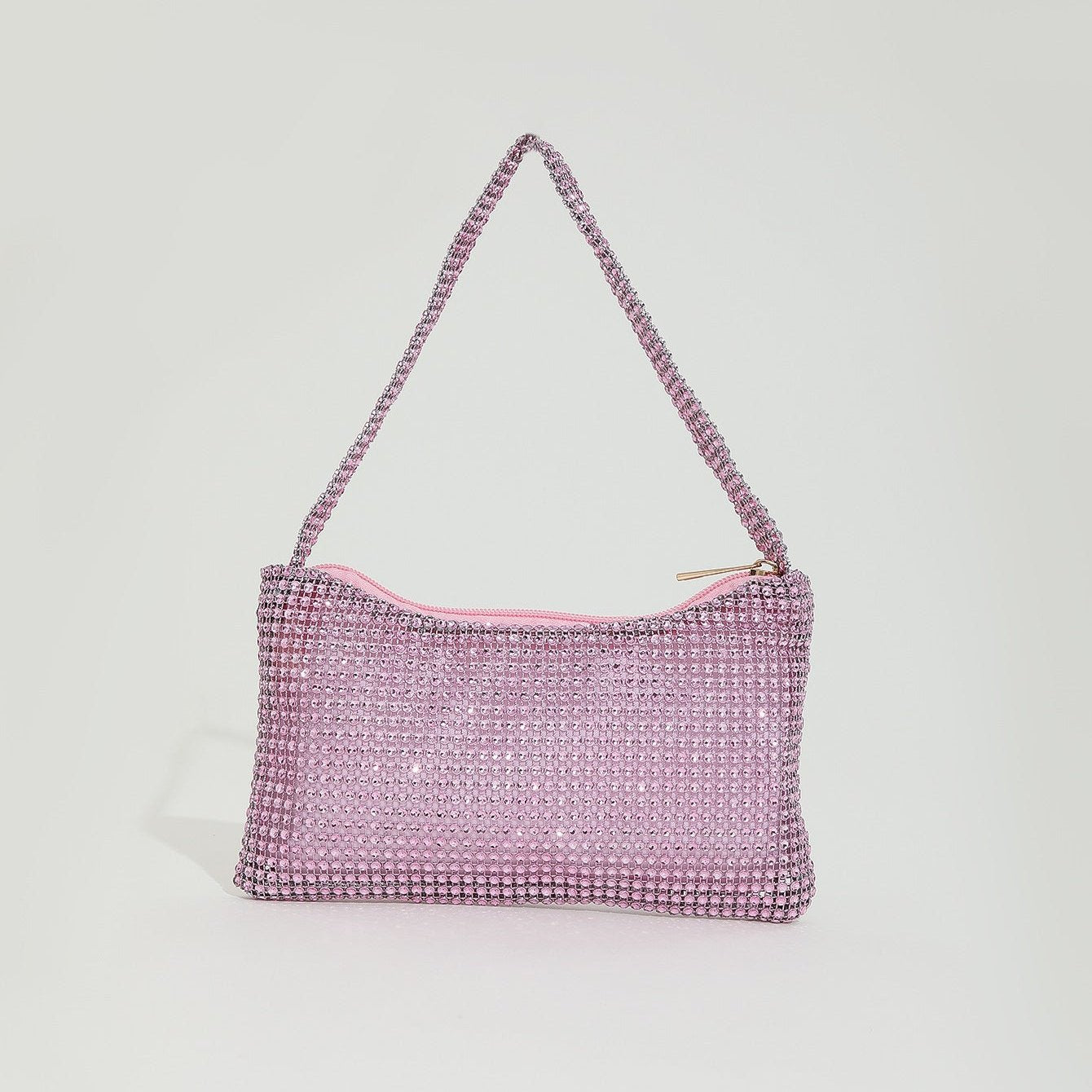 Solide Farbe Imitational Rhinestone Glittering Abendtasche