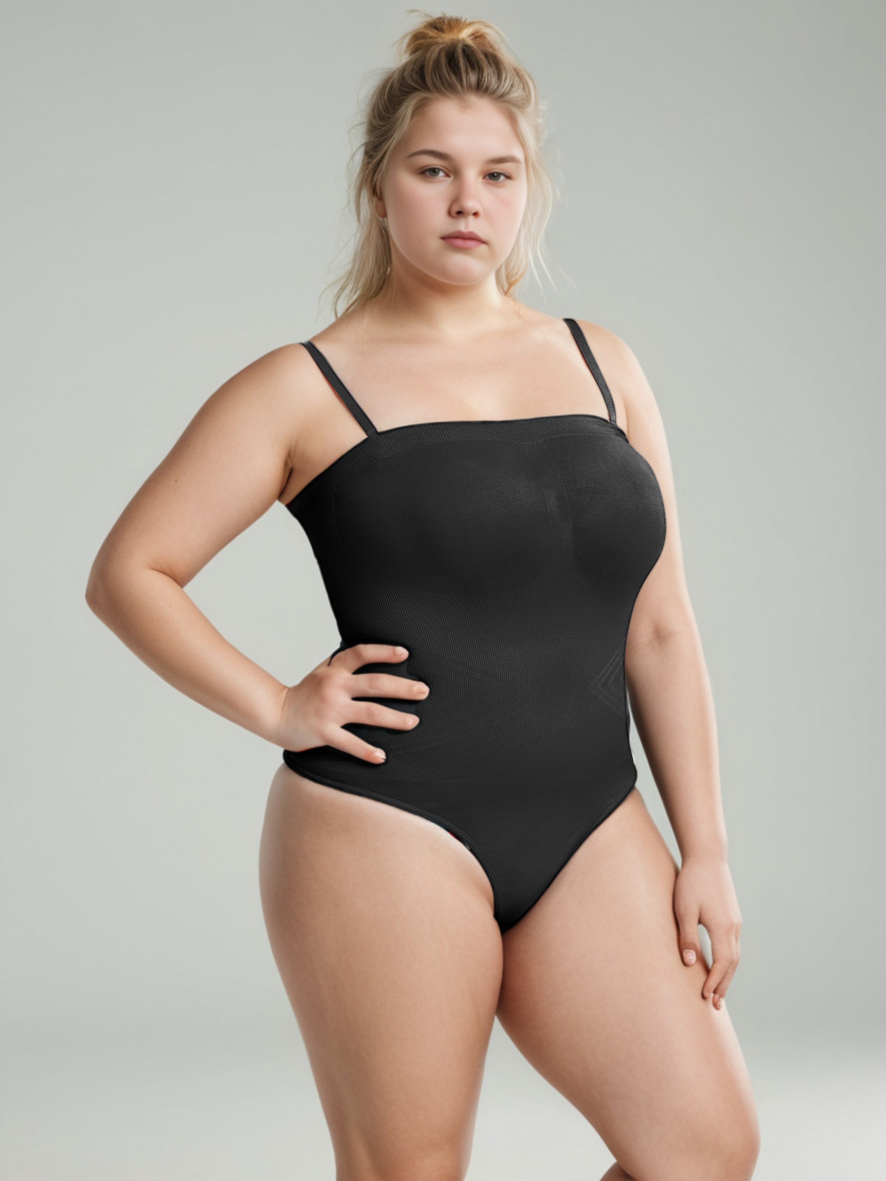 Eng anliegender Overall mit schmalen Trägern Hochzeitskorsett für Frauen Große Größe