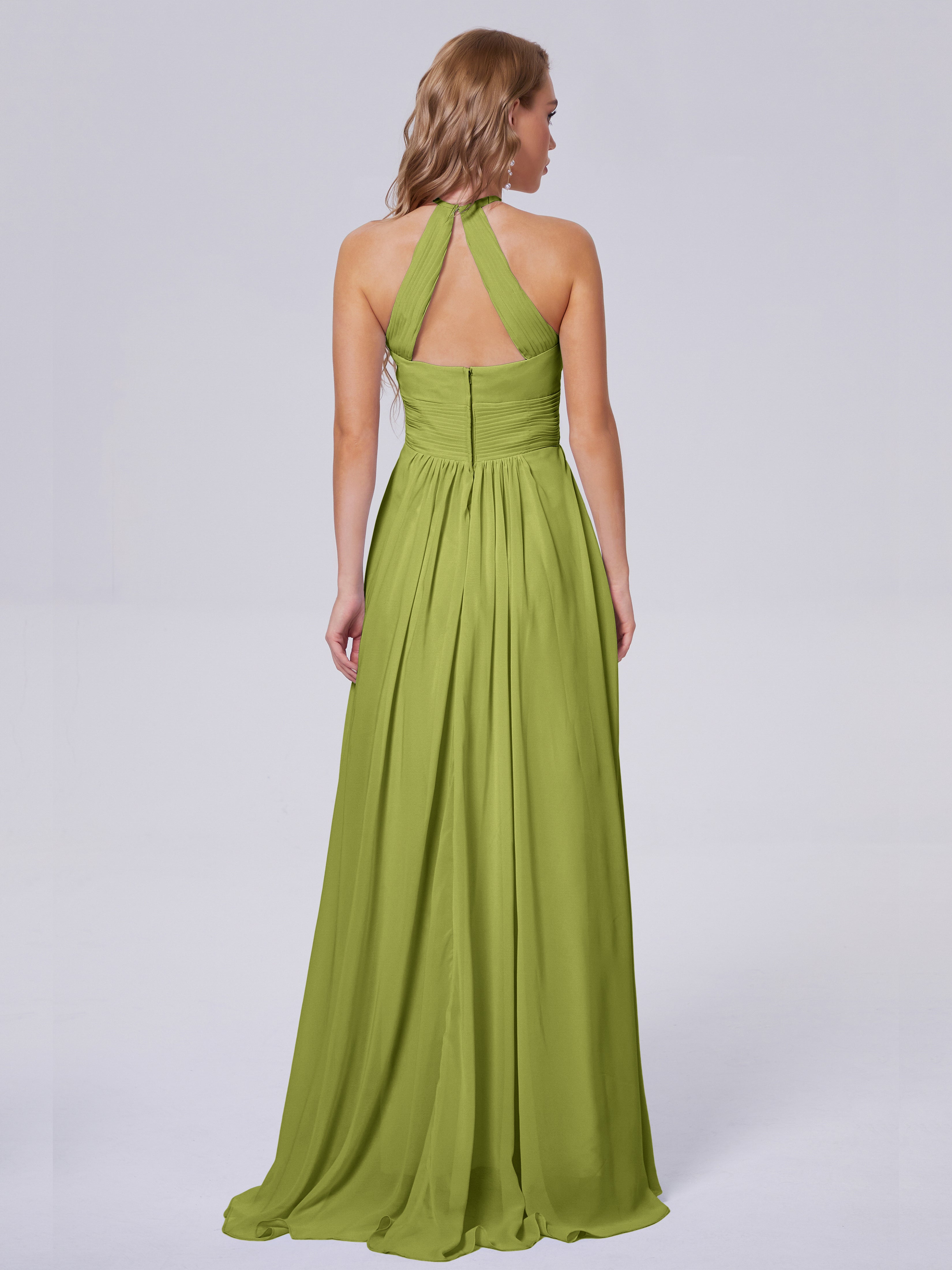 Adaline Awesome Neckholder Chiffon Brautjungfernkleider