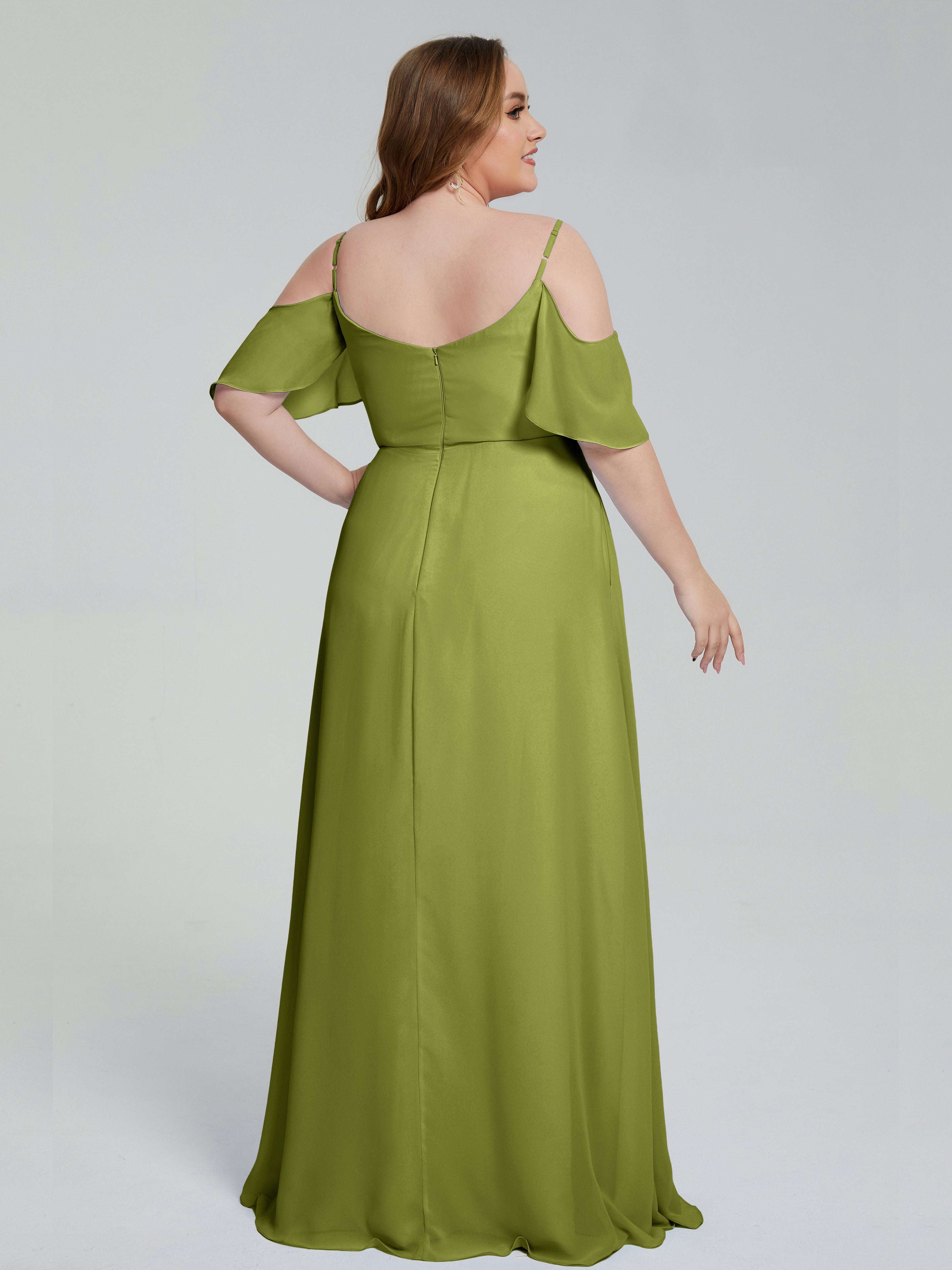 Eloise schulterfreie Brautjungfernkleider in Übergröße