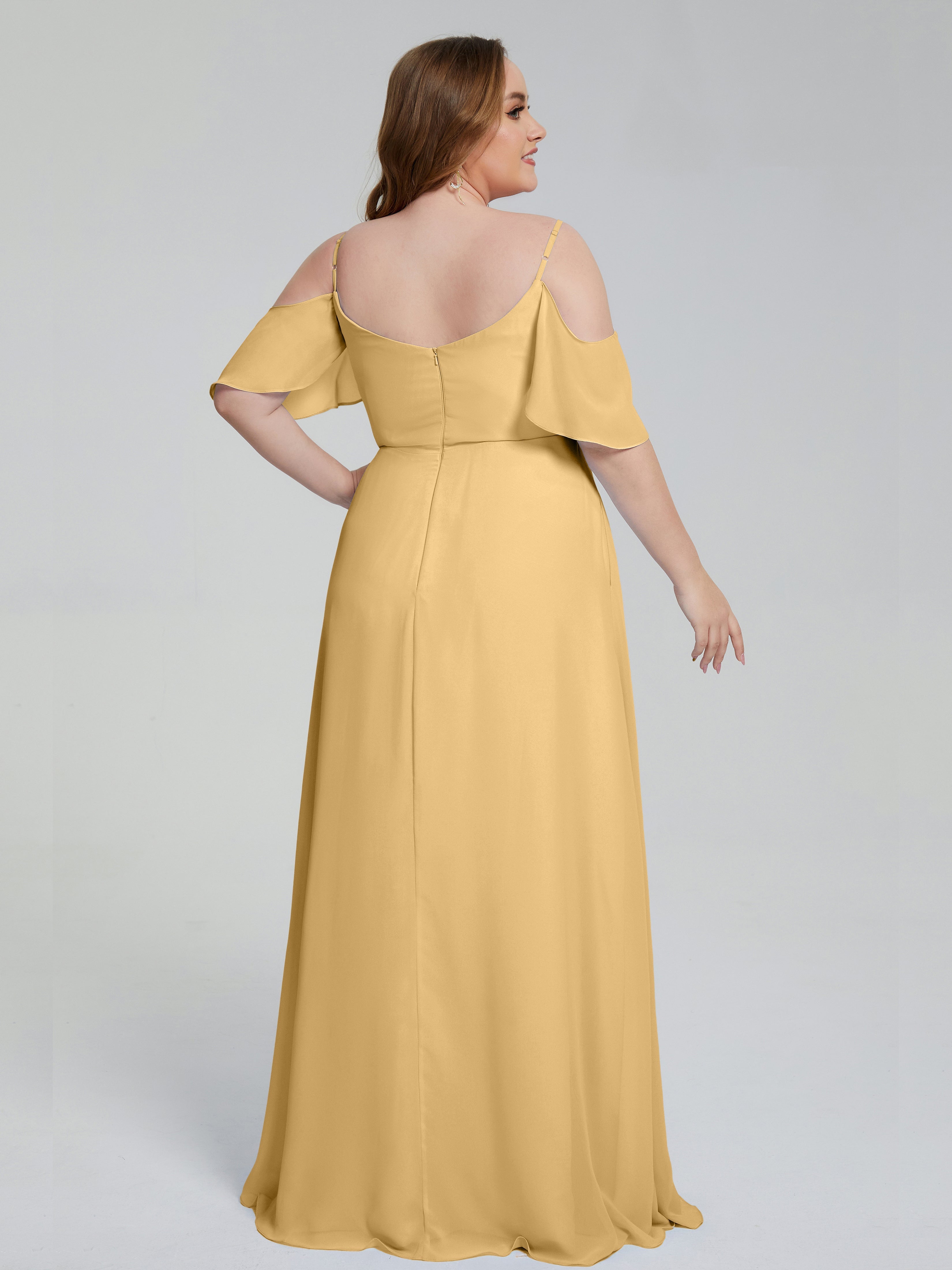 Eloise schulterfreie Brautjungfernkleider in Übergröße