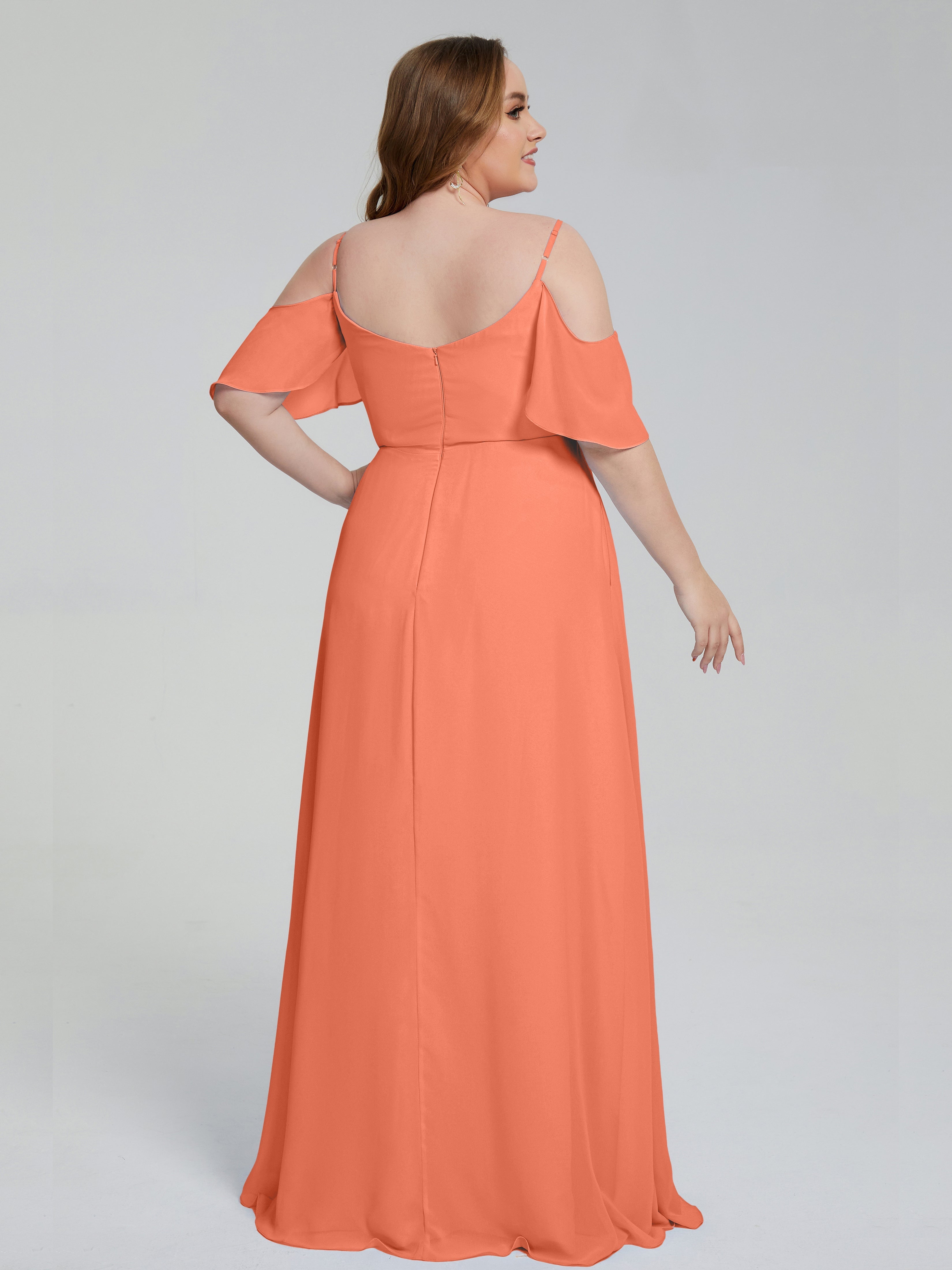 Eloise schulterfreie Brautjungfernkleider in Übergröße