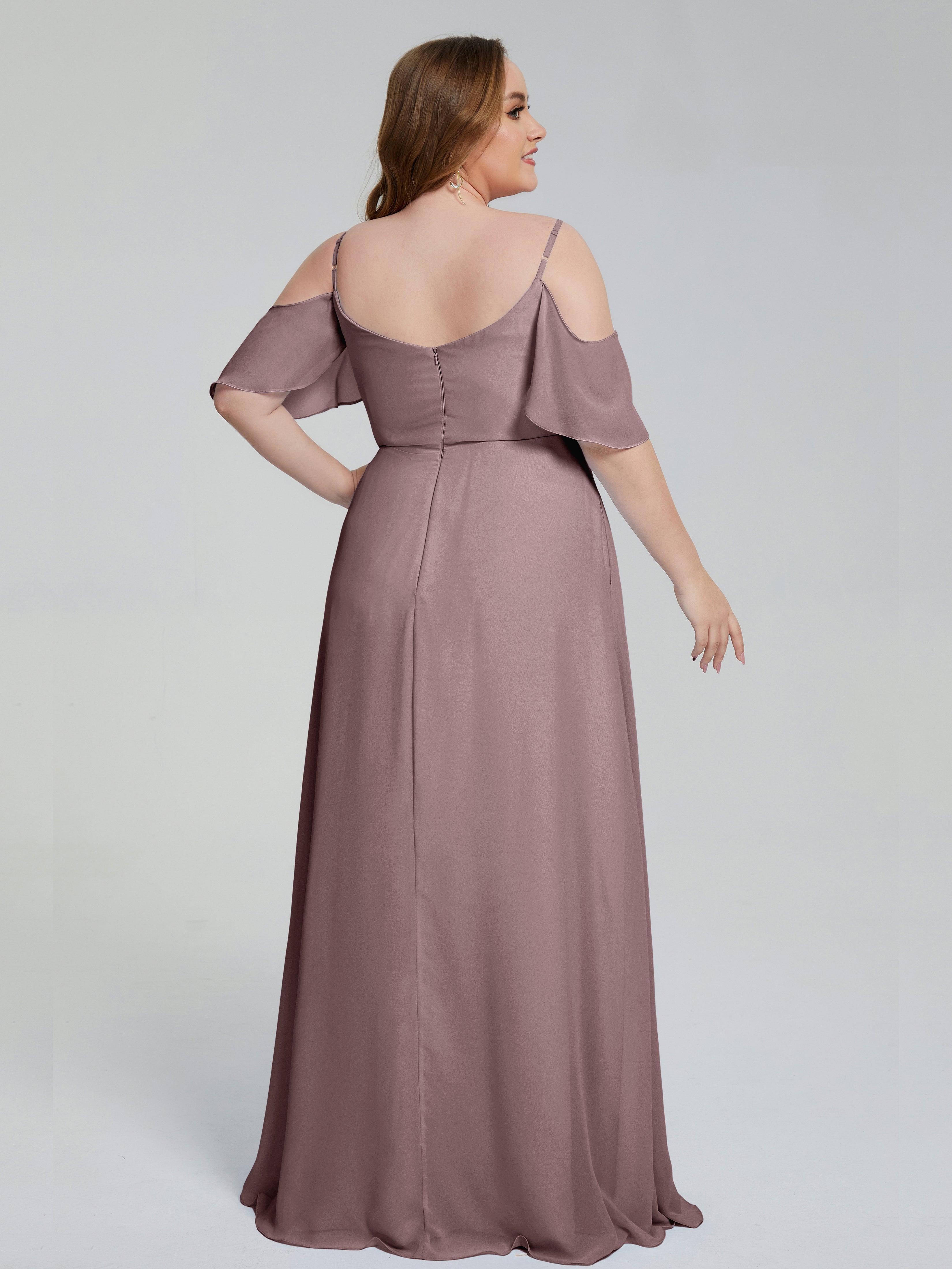 Eloise schulterfreie Brautjungfernkleider in Übergröße