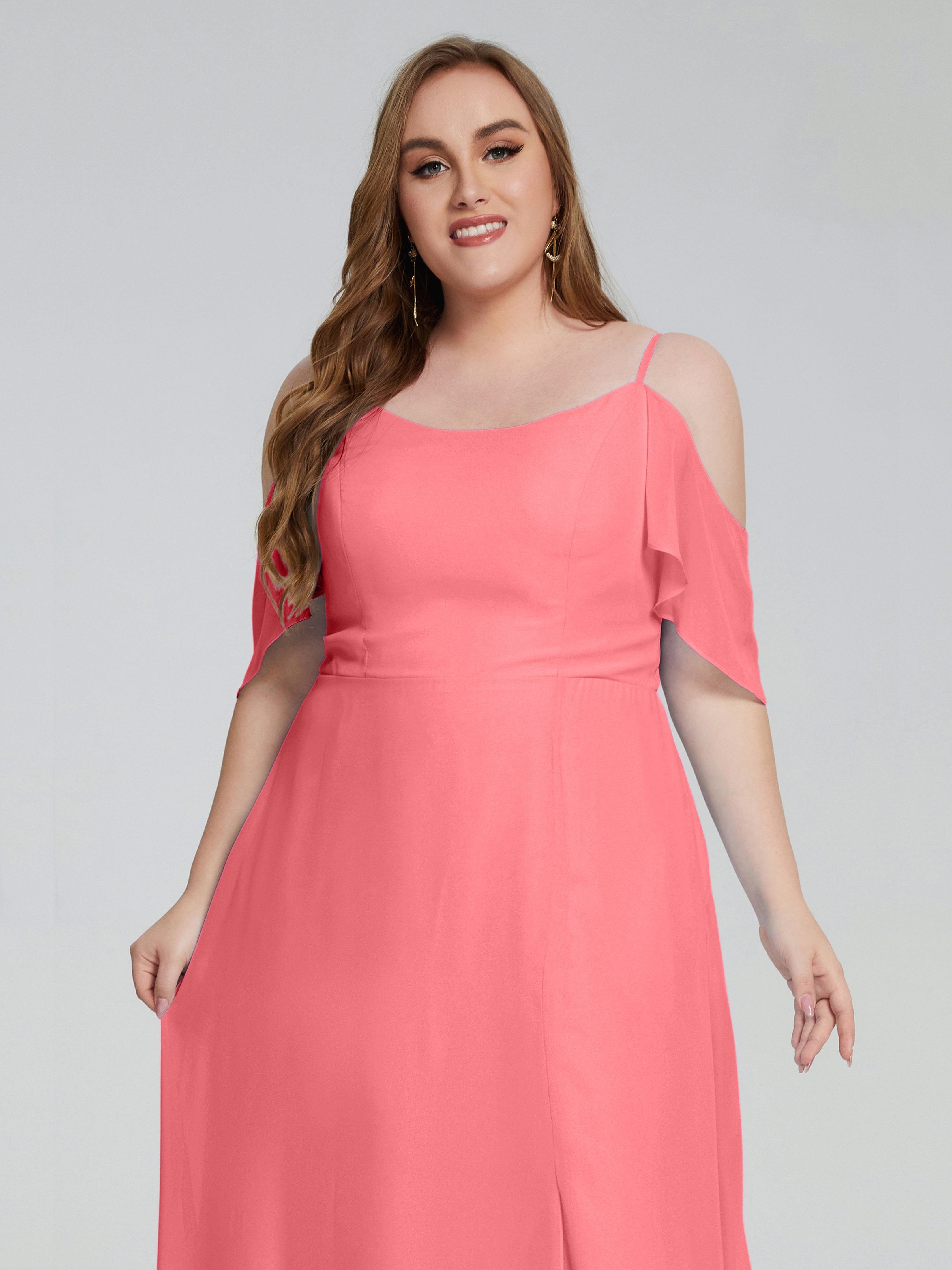 Eloise schulterfreie Brautjungfernkleider in Übergröße