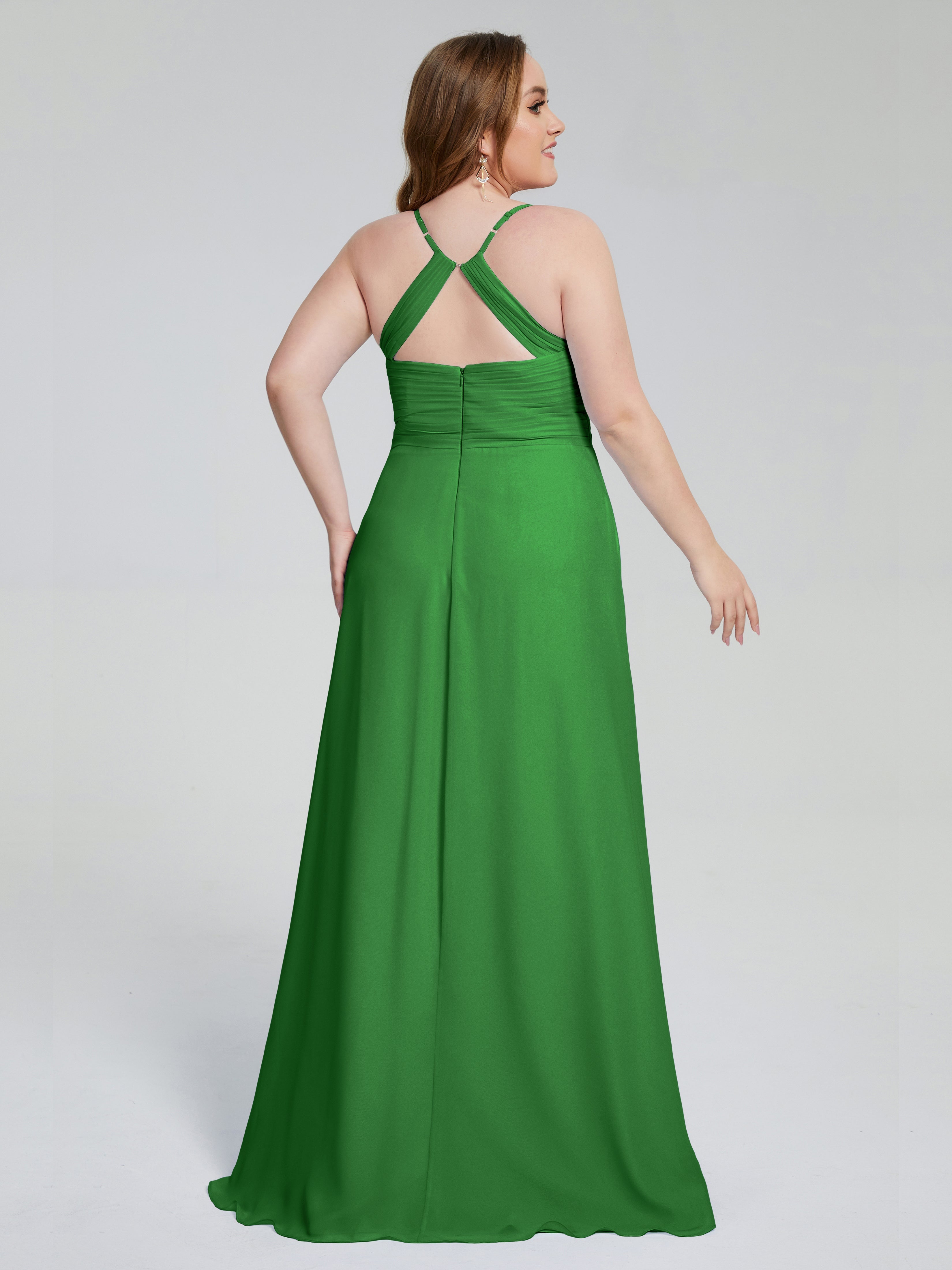 Julianna süße Spaghettiträger Brautjungfernkleider in Übergröße