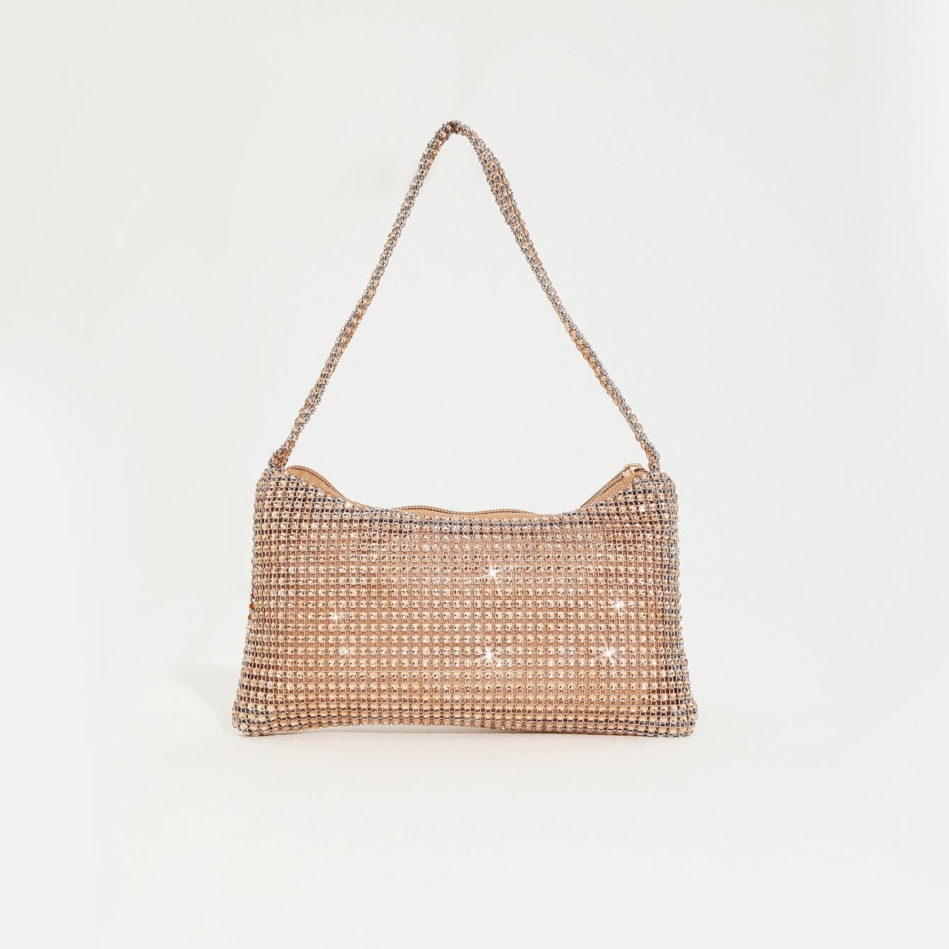 Solide Farbe Imitational Rhinestone Glittering Abendtasche