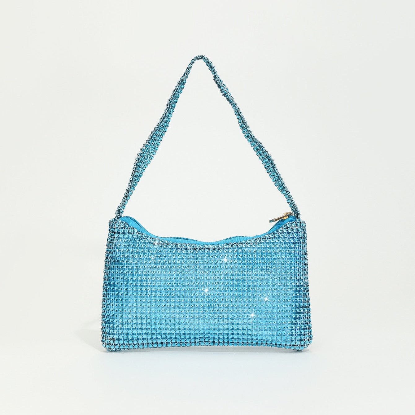 Solide Farbe Imitational Rhinestone Glittering Abendtasche