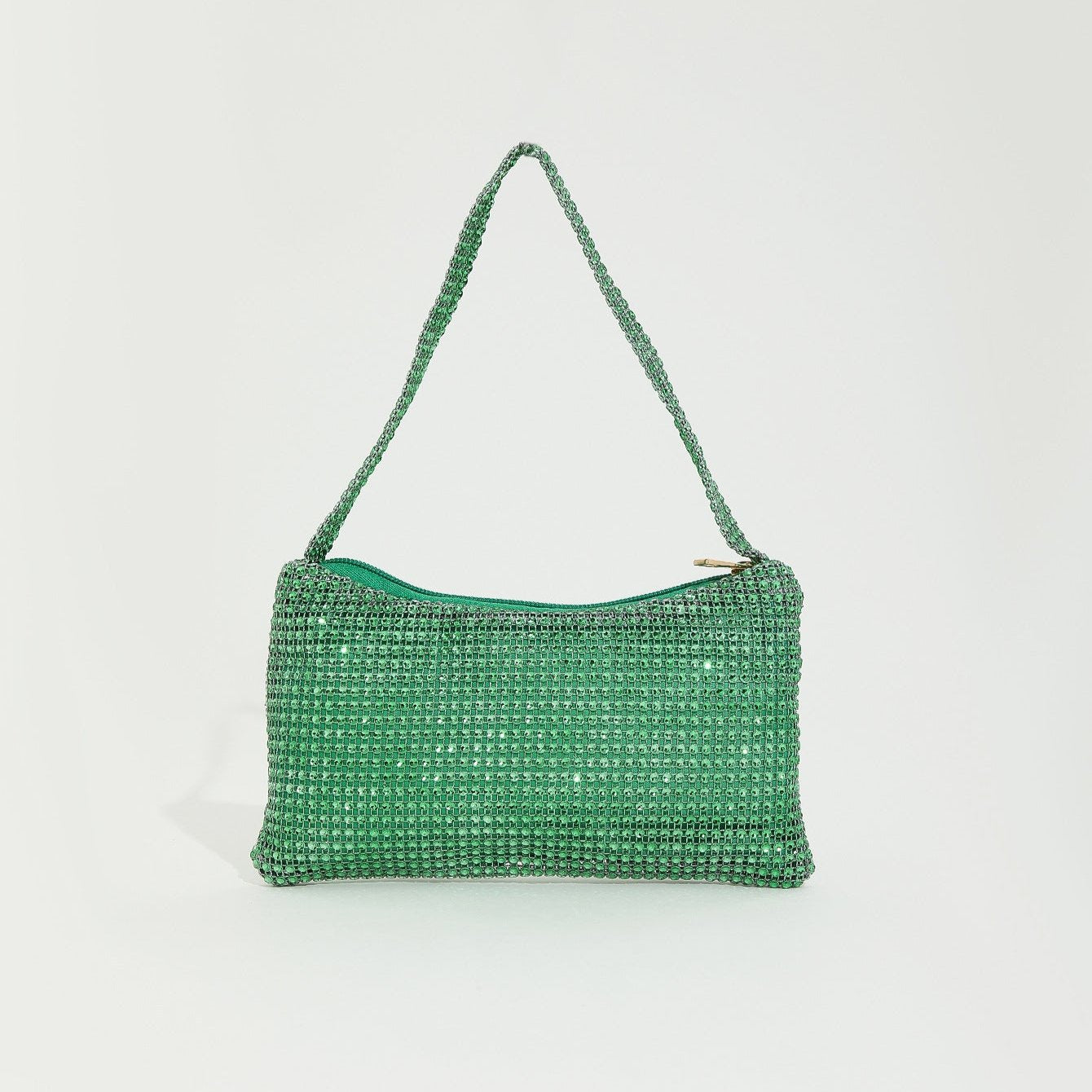 Solide Farbe Imitational Rhinestone Glittering Abendtasche