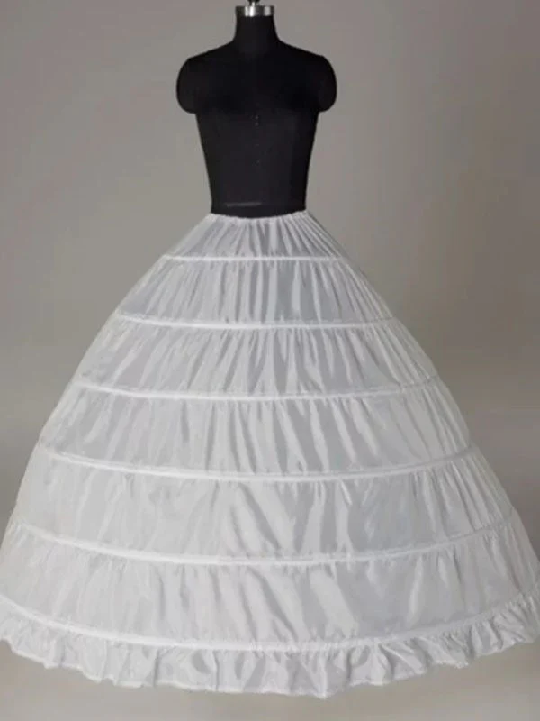 Nylon 6 Tiers Boden Länge Slip Stil Hochzeit Petticoats P02