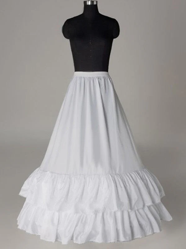 Nylon A-Linie Boden Länge Slip Stil Hochzeit Petticoats P06