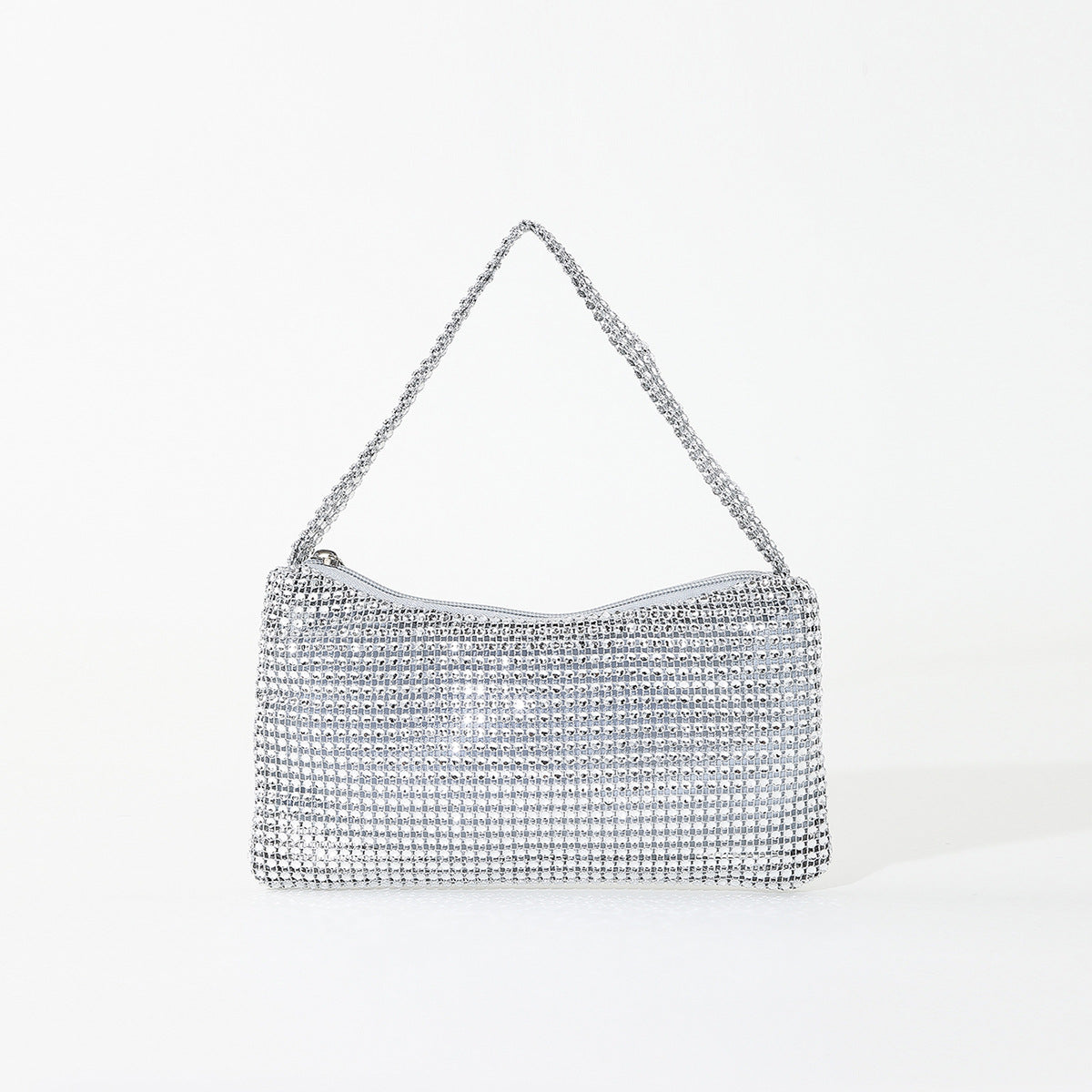 Solide Farbe Imitational Rhinestone Glittering Abendtasche