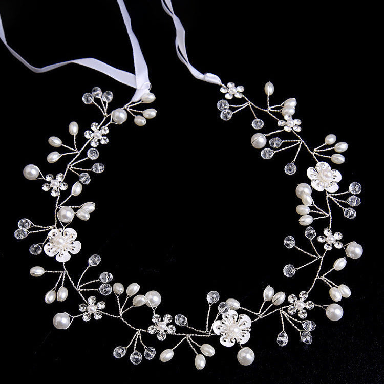 Perle Floral Hochzeit Stirnband