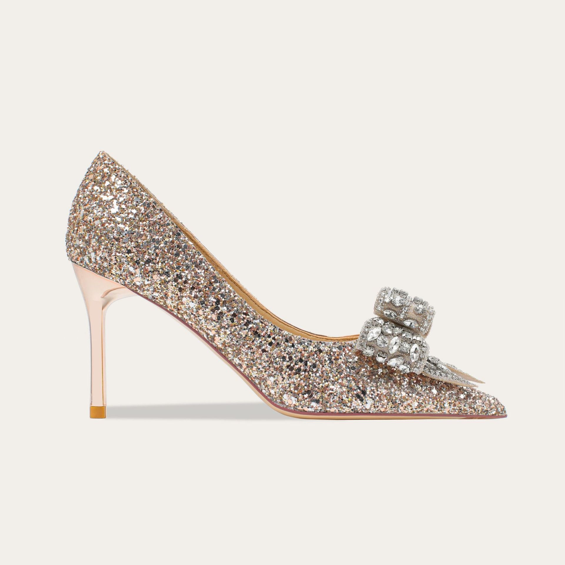 Elegante High Heels mit Diamanten Hochzeitsschuhe