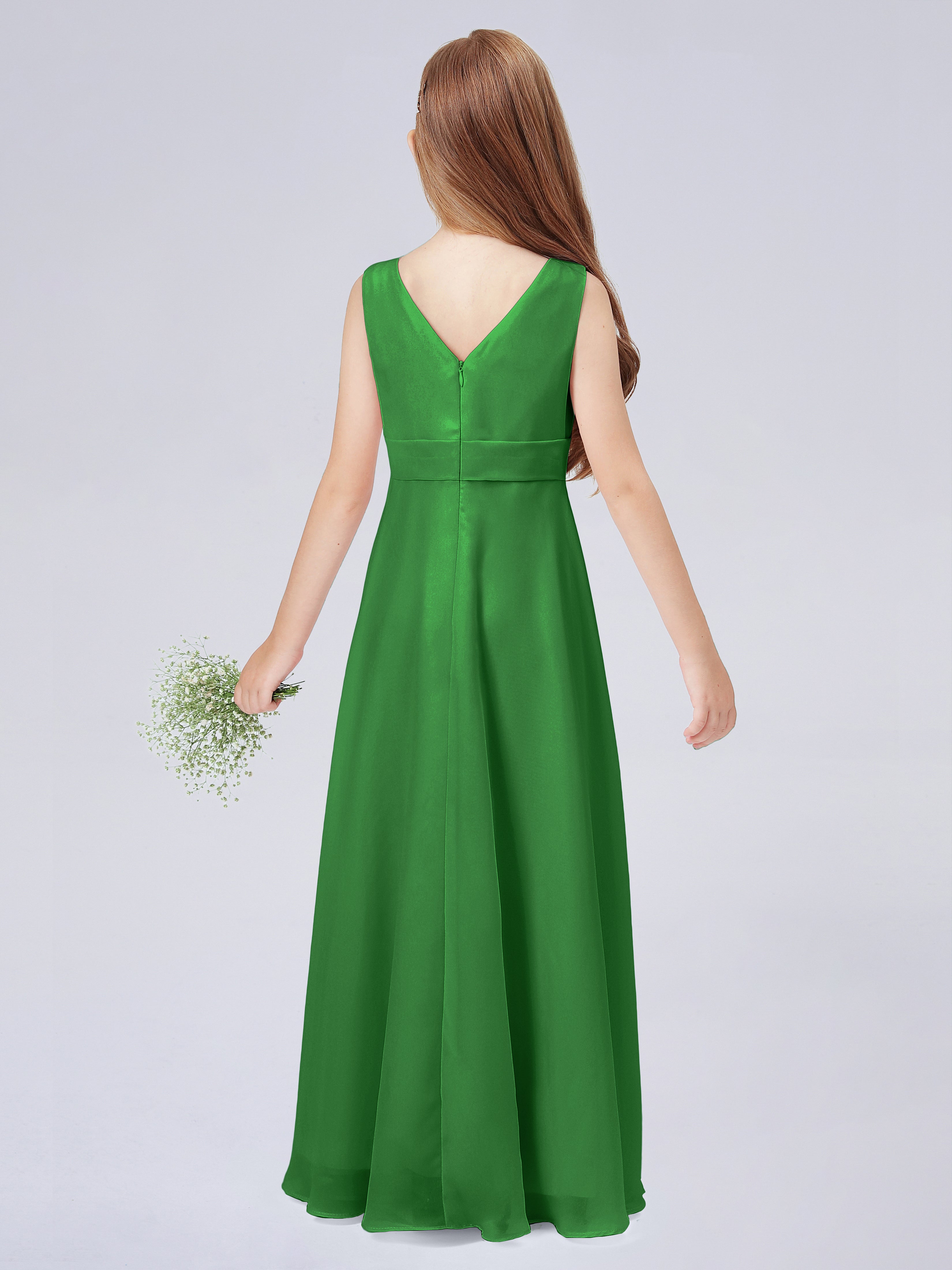 Trägerkleid für Junge Brautjungfern mit Cascade