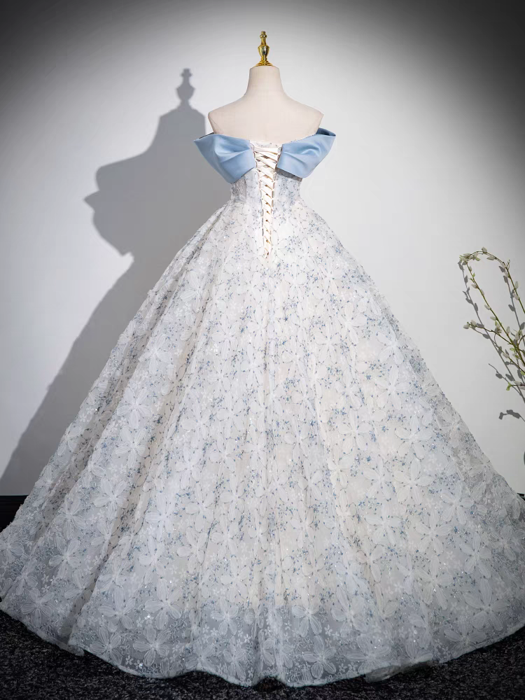 Entblößte Schulter Quinceanera Kleid aus Satin und Tüll