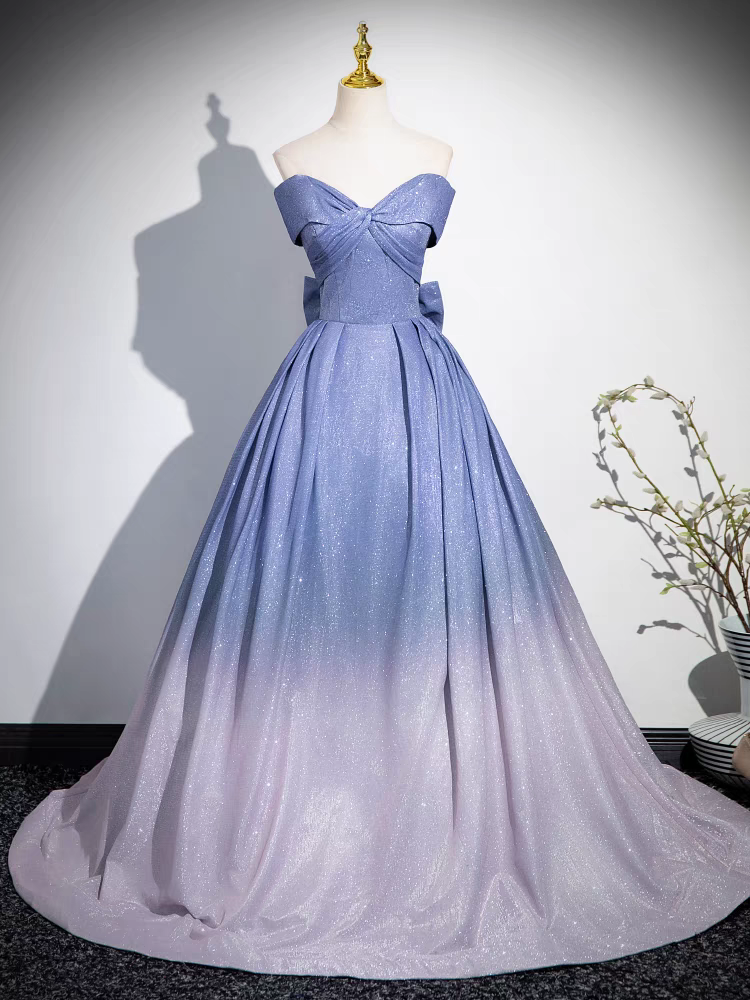 Entblößte Schulter V-Ausschnitt Quinceanera Kleid mit Schmetterling Schleife