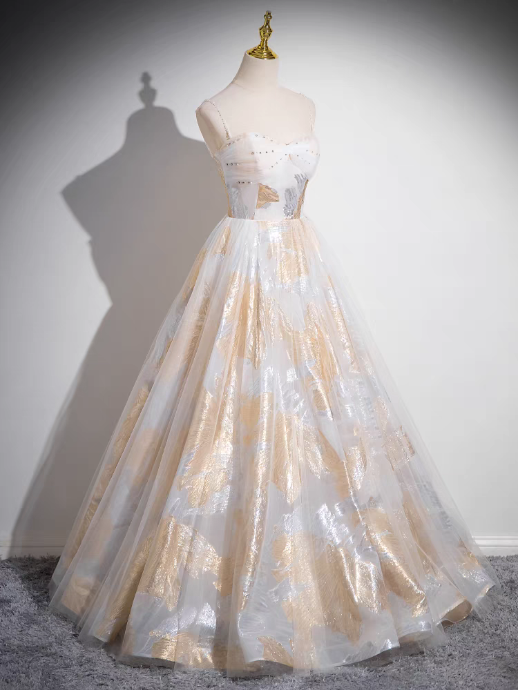 Spaghetti-Träger Halsausschnitt Herzausschnitt Bodenlang Quinceanera Kleid